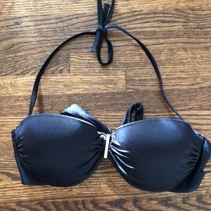 Victoria’s Secret Black Bandeau Bikini Top